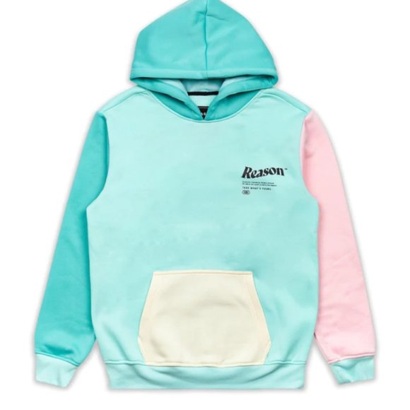 New Reason Brand Color Block Hoodie & Shorts 2 Piece Set Men's Size MEDIUM - Picture 7 of 10